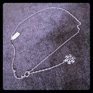 Silver slide necklace